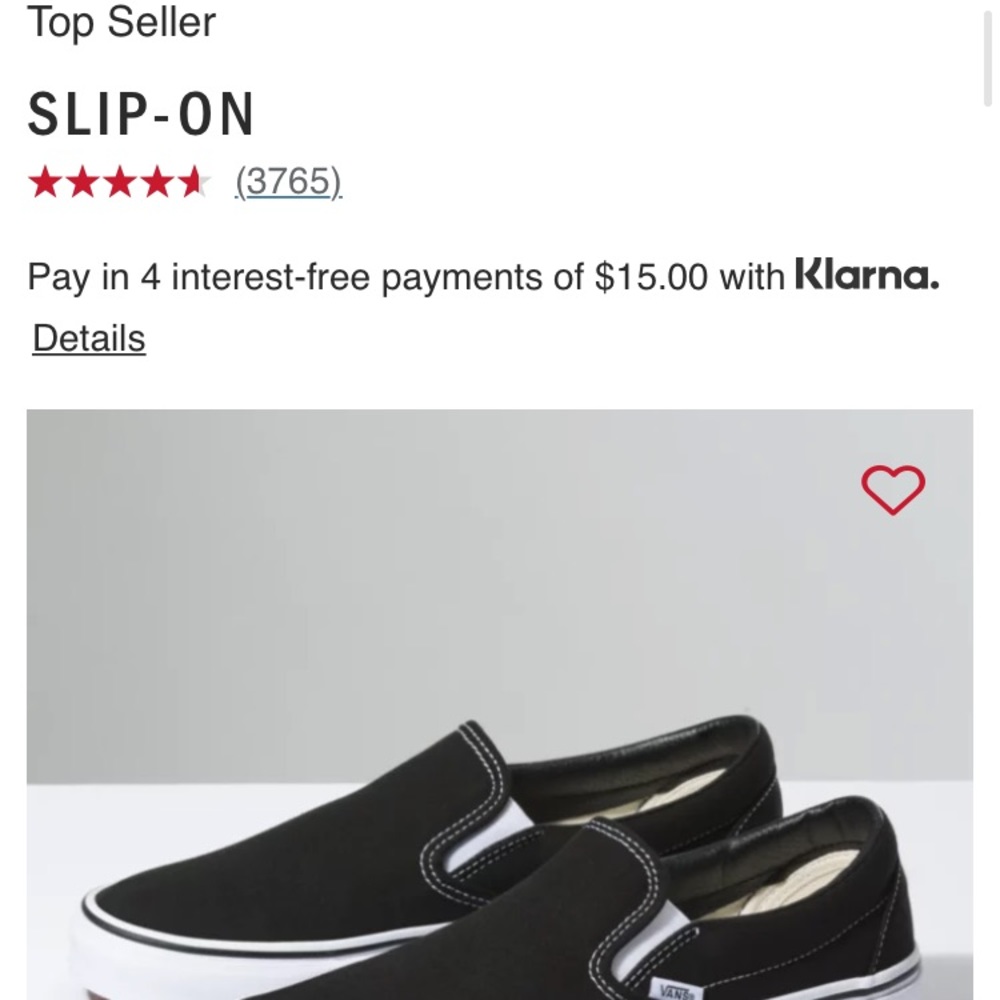 Black Van Slip Ons
